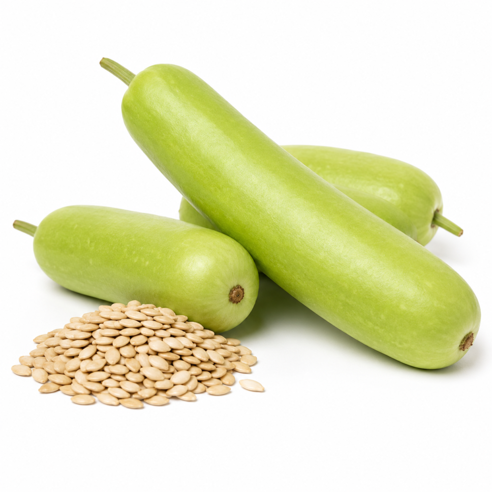 Bottle Gourd Seeds – Green Long, Hybrid F1 for Home Gardens | 15 Seeds